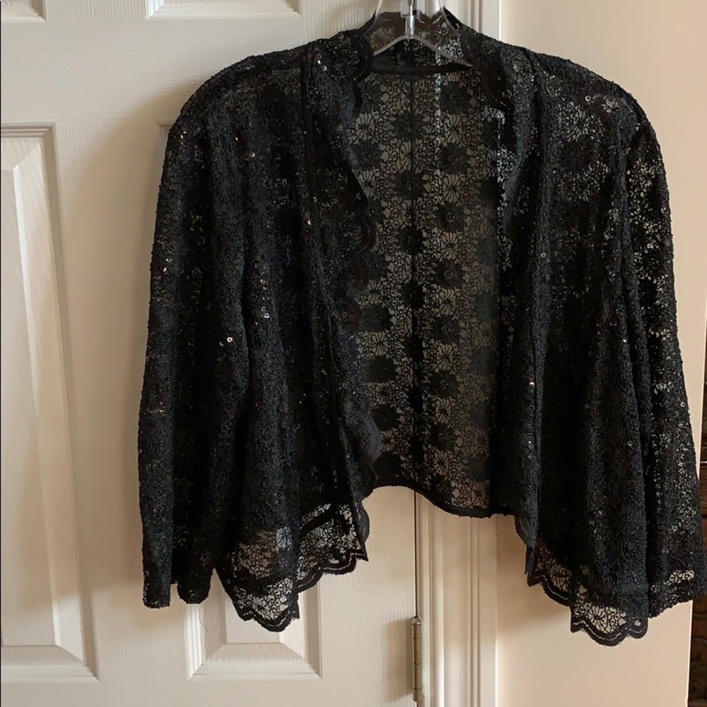 Black Sequin Shaw